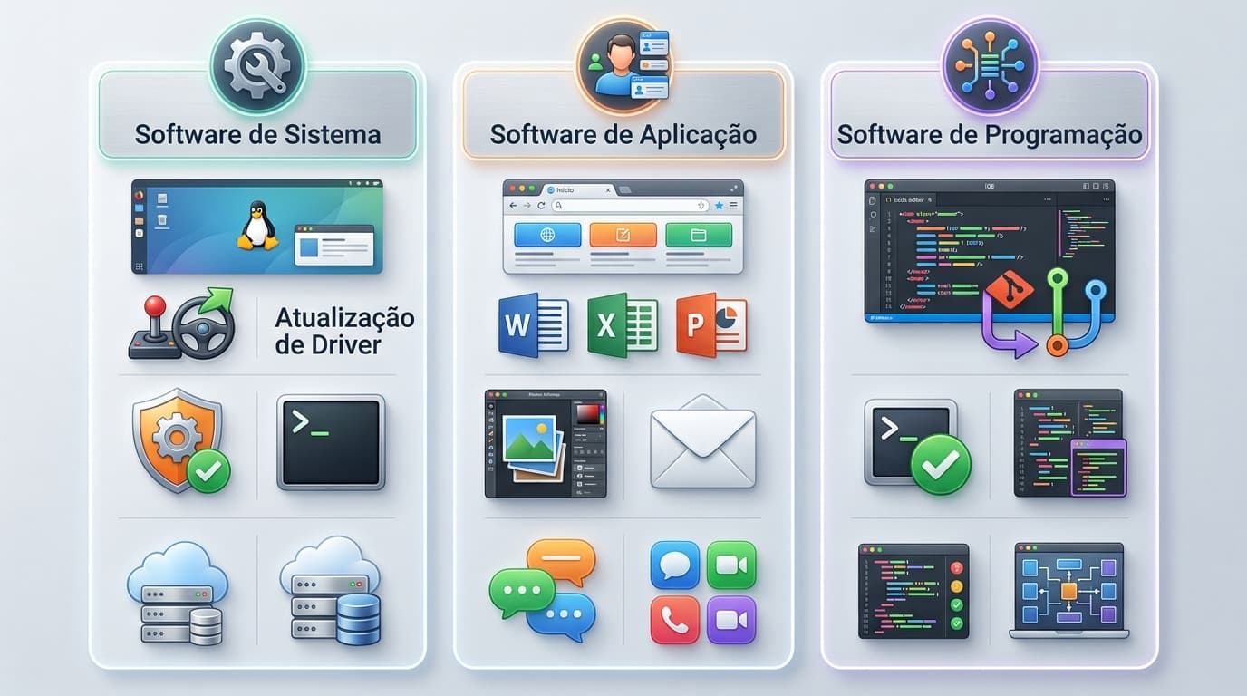 Você sabe quais são os tipos de software?