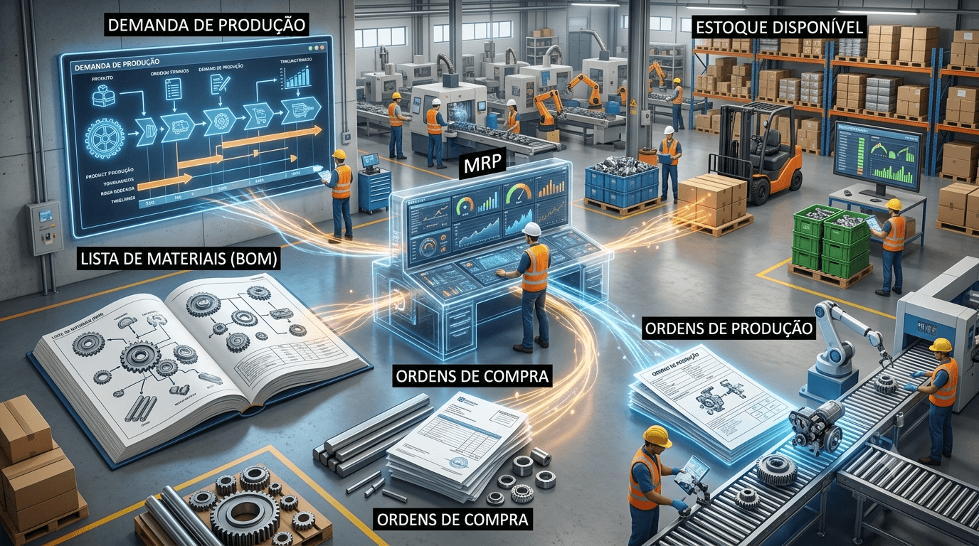 O que é MRP: como o planejamento de materiais define se a produção vai cumprir prazos