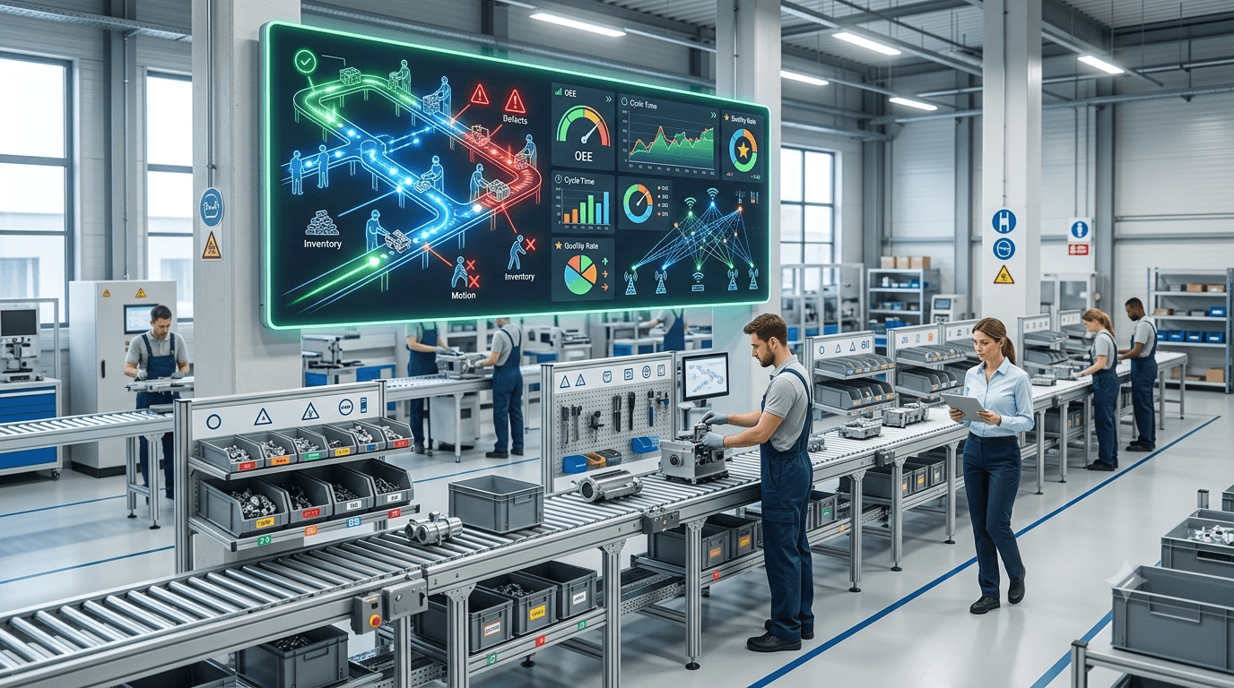 O que é Lean Manufacturing: conceito, princípios e como a IA está tornando o lean mais eficaz